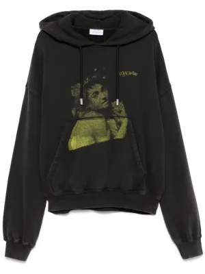 Blurred bacchus cotton hoodie