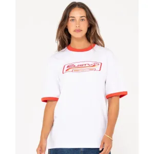 Boarding Pass Oversized Graphic Tee