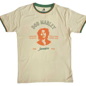 BOB MARLEY UNISEX RINGER T-SHIRT: THING CALLED LOVE