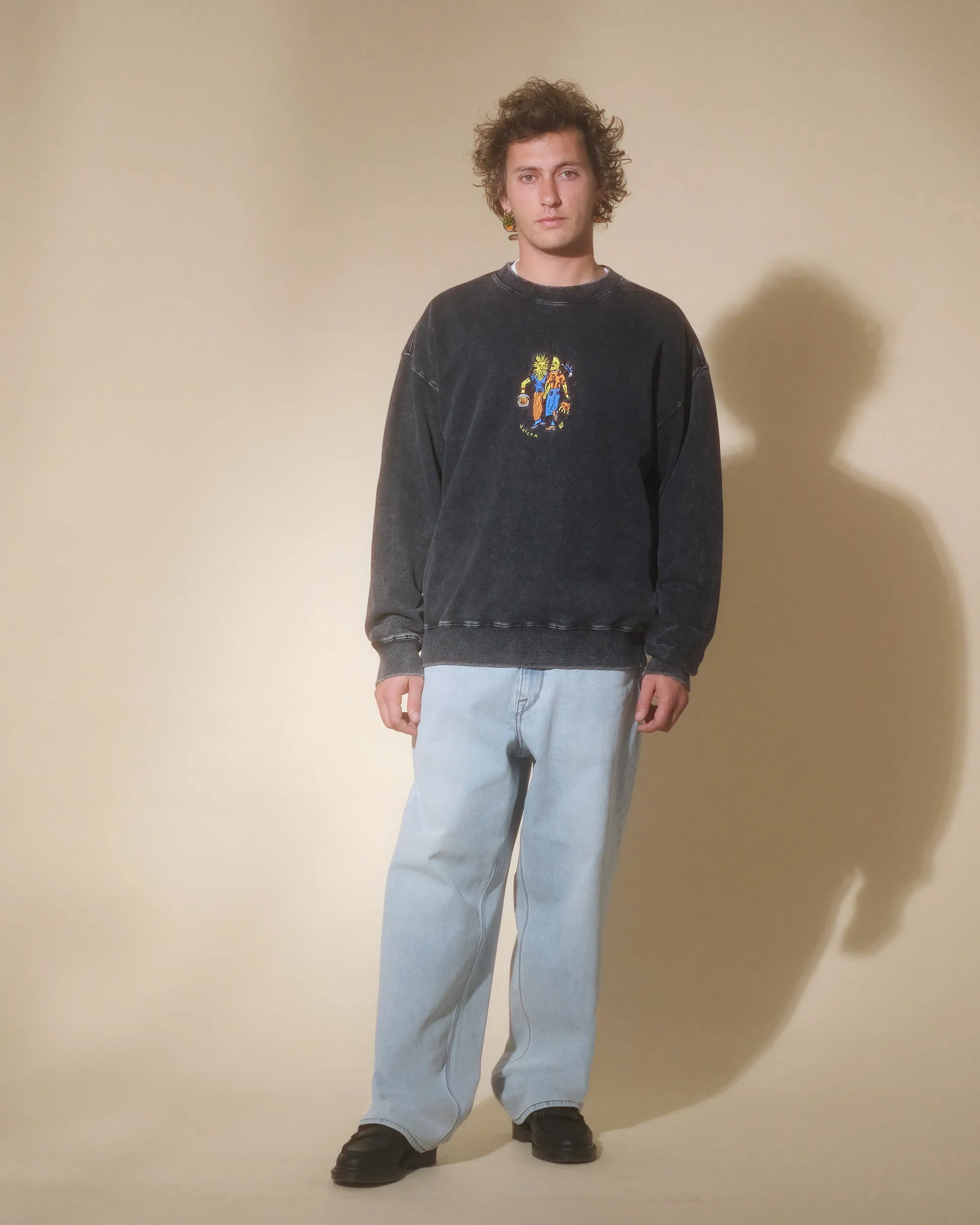 Bob Mollema Sweatshirt - LIGHT ACID BLACK