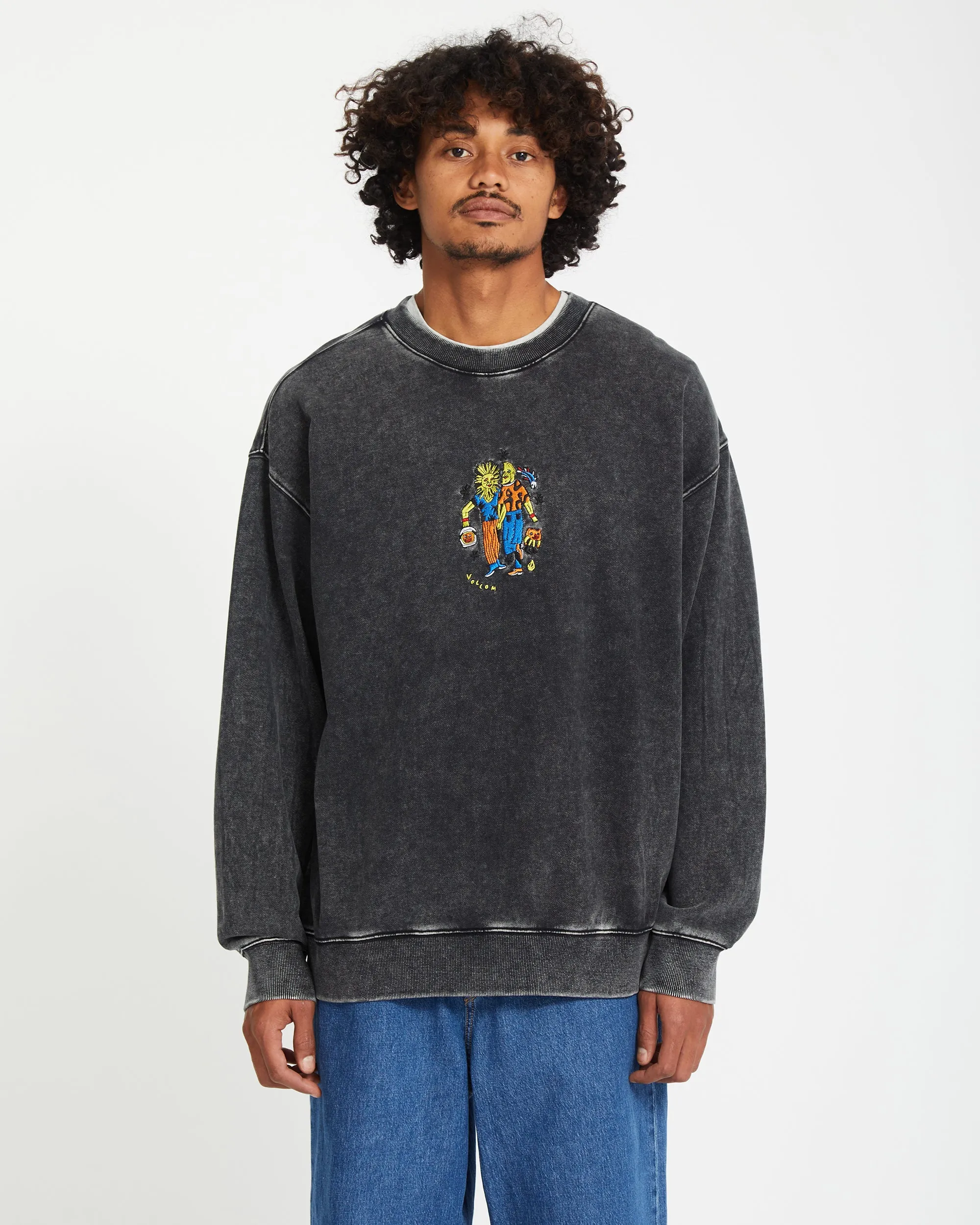 Bob Mollema Sweatshirt - LIGHT ACID BLACK