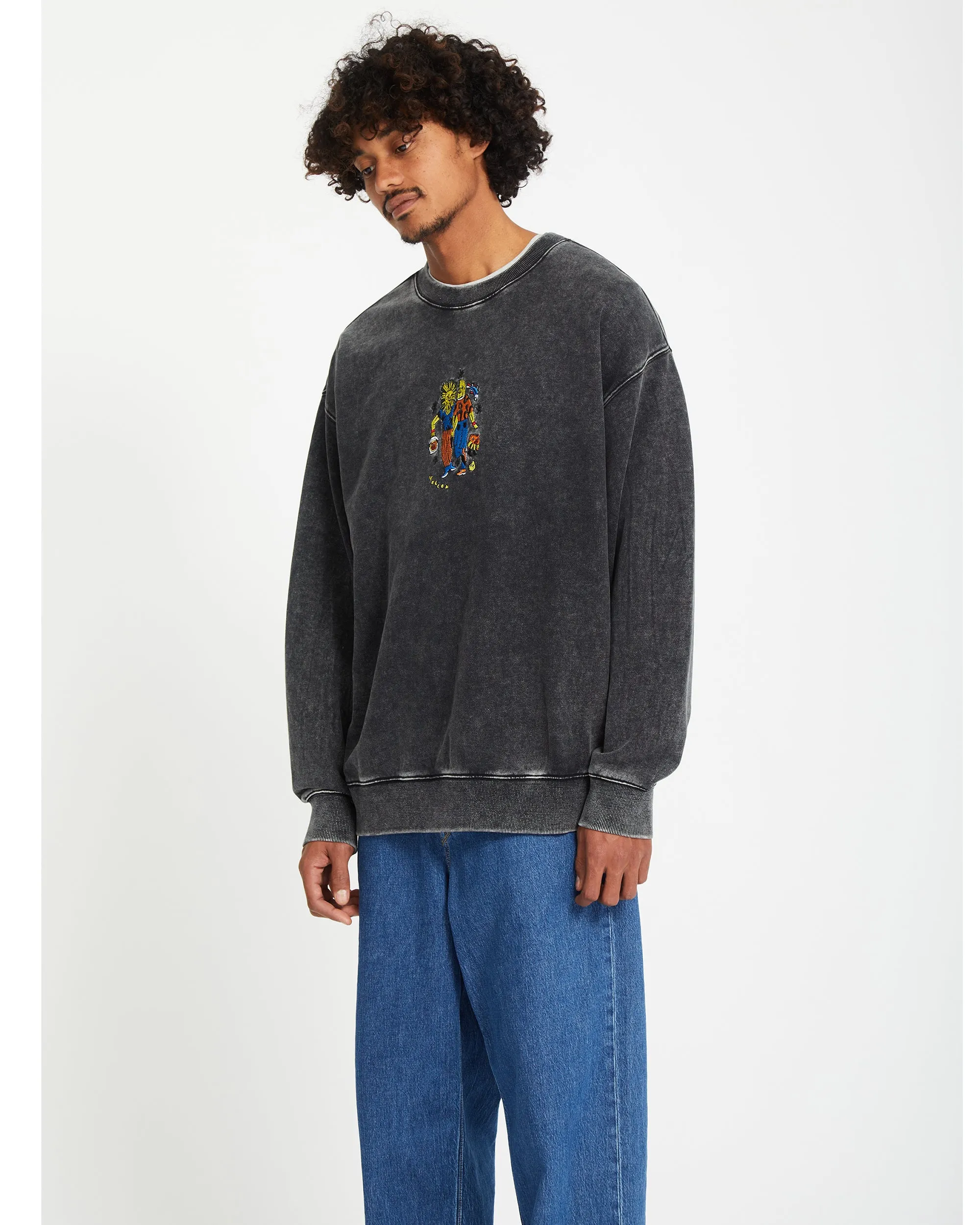 Bob Mollema Sweatshirt - LIGHT ACID BLACK
