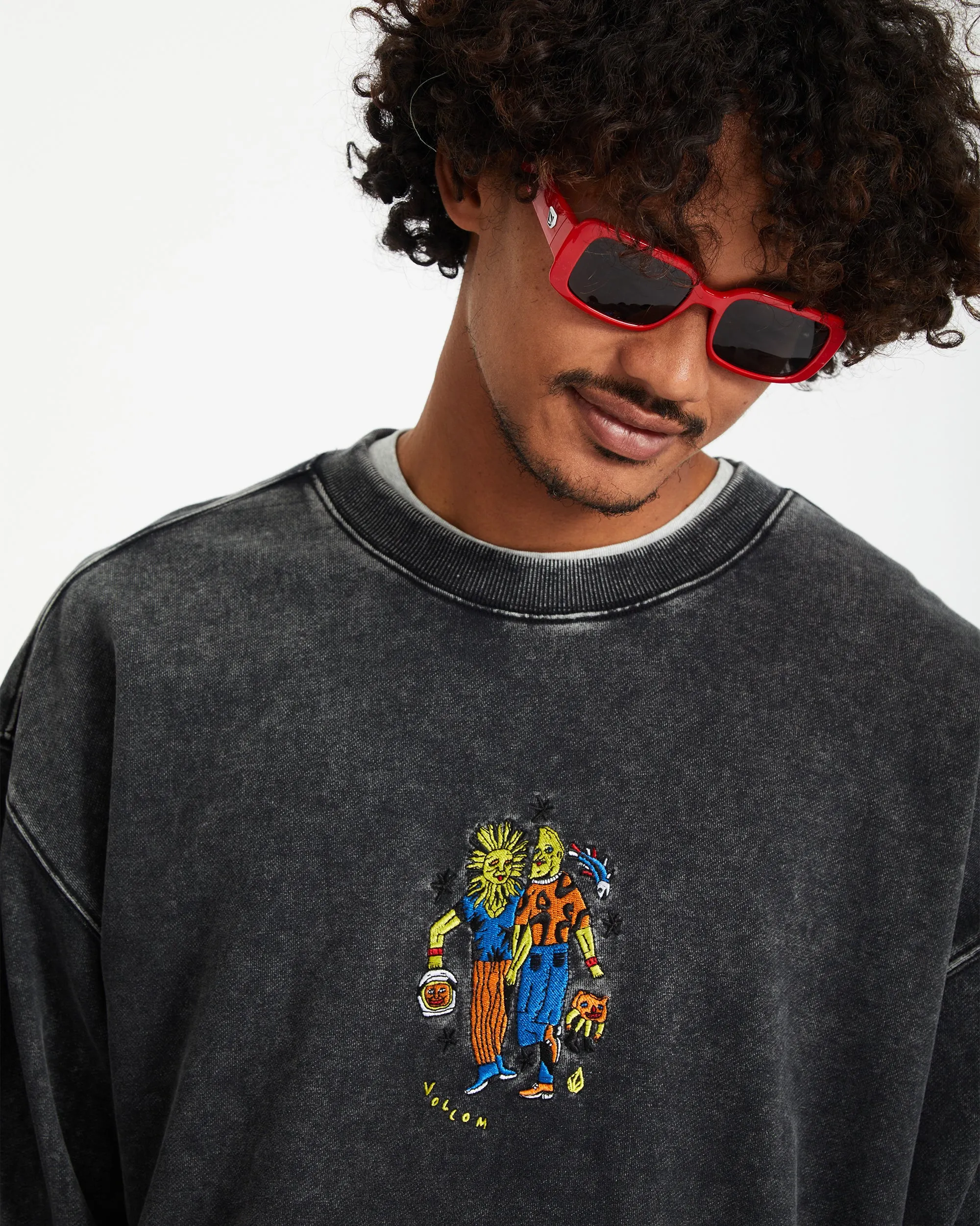 Bob Mollema Sweatshirt - LIGHT ACID BLACK