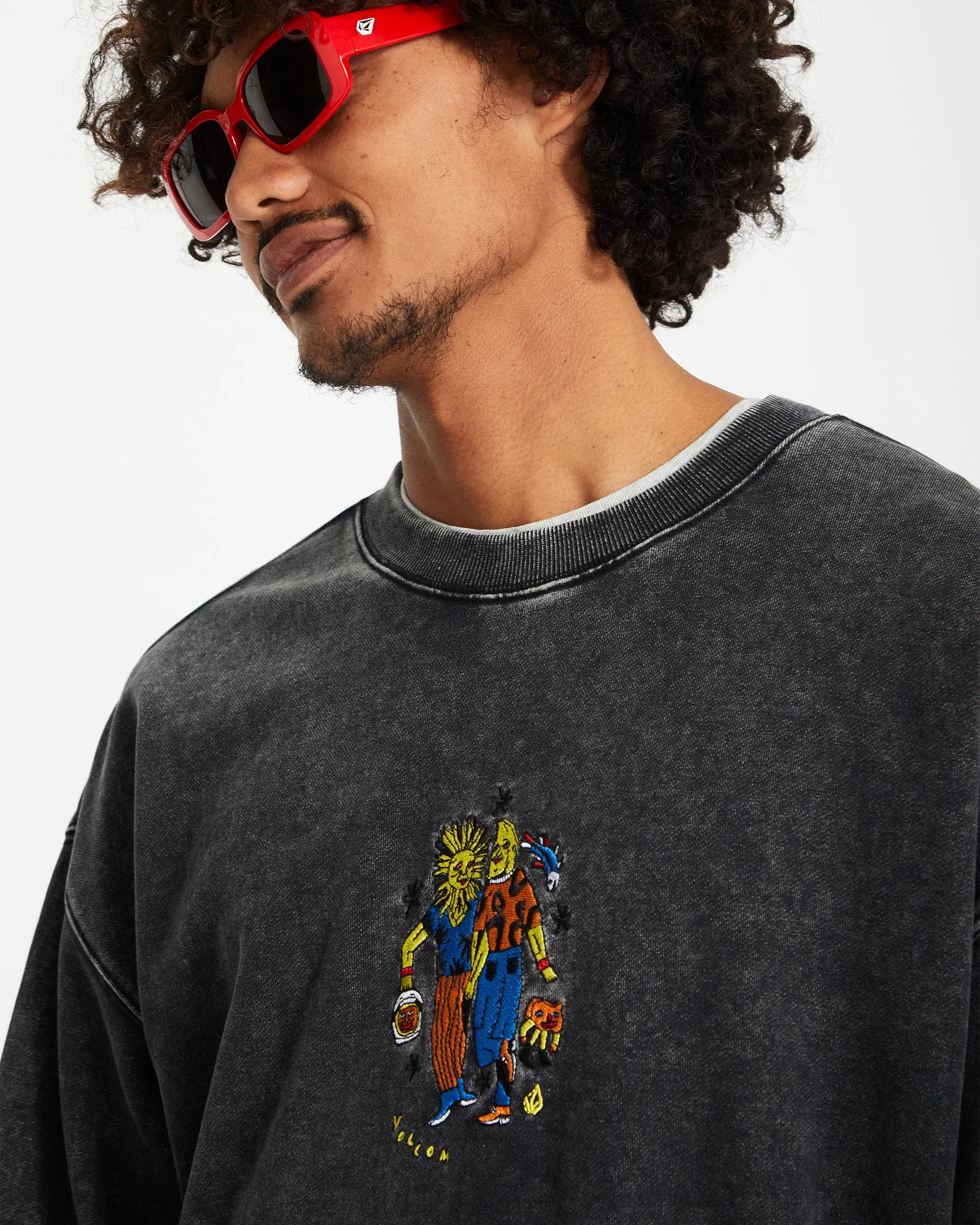 Bob Mollema Sweatshirt - LIGHT ACID BLACK