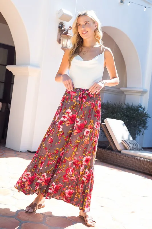 Boho Floral Pants