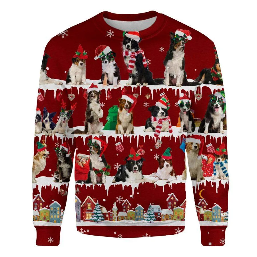 Border Collie - Snow Christmas - Premium Sweatshirt