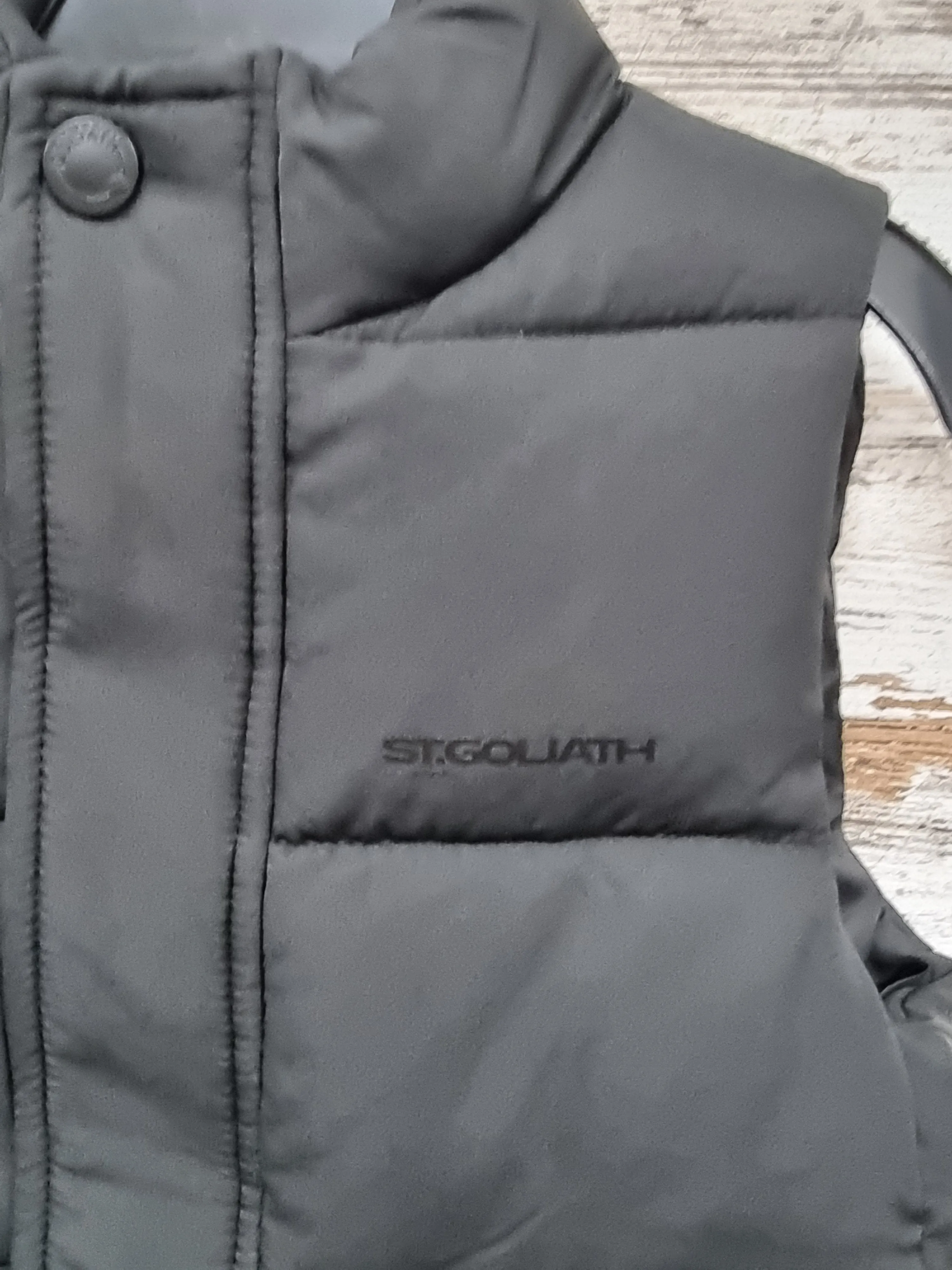 Boys Blackout Puffer Vest by St Goliath