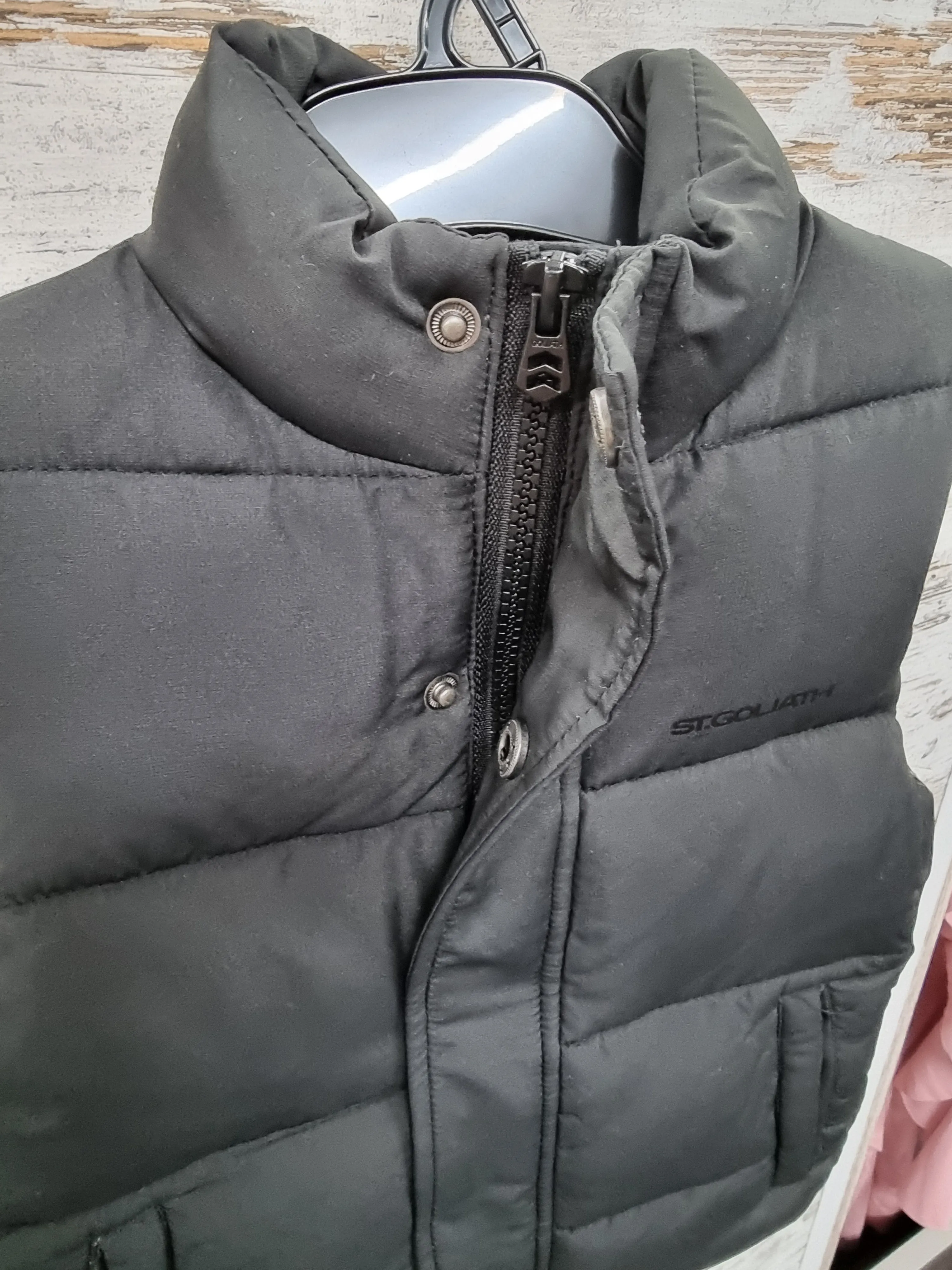 Boys Blackout Puffer Vest by St Goliath