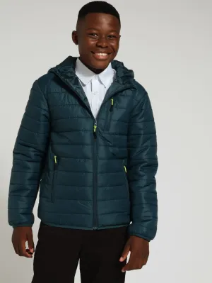 Boys Puffer Jacket - Teal