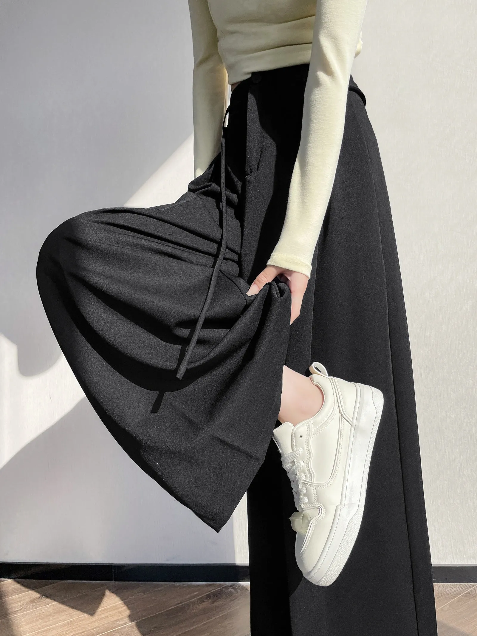 Breathable and Loose Fit Wide Leg Trousers Perfect for Summer