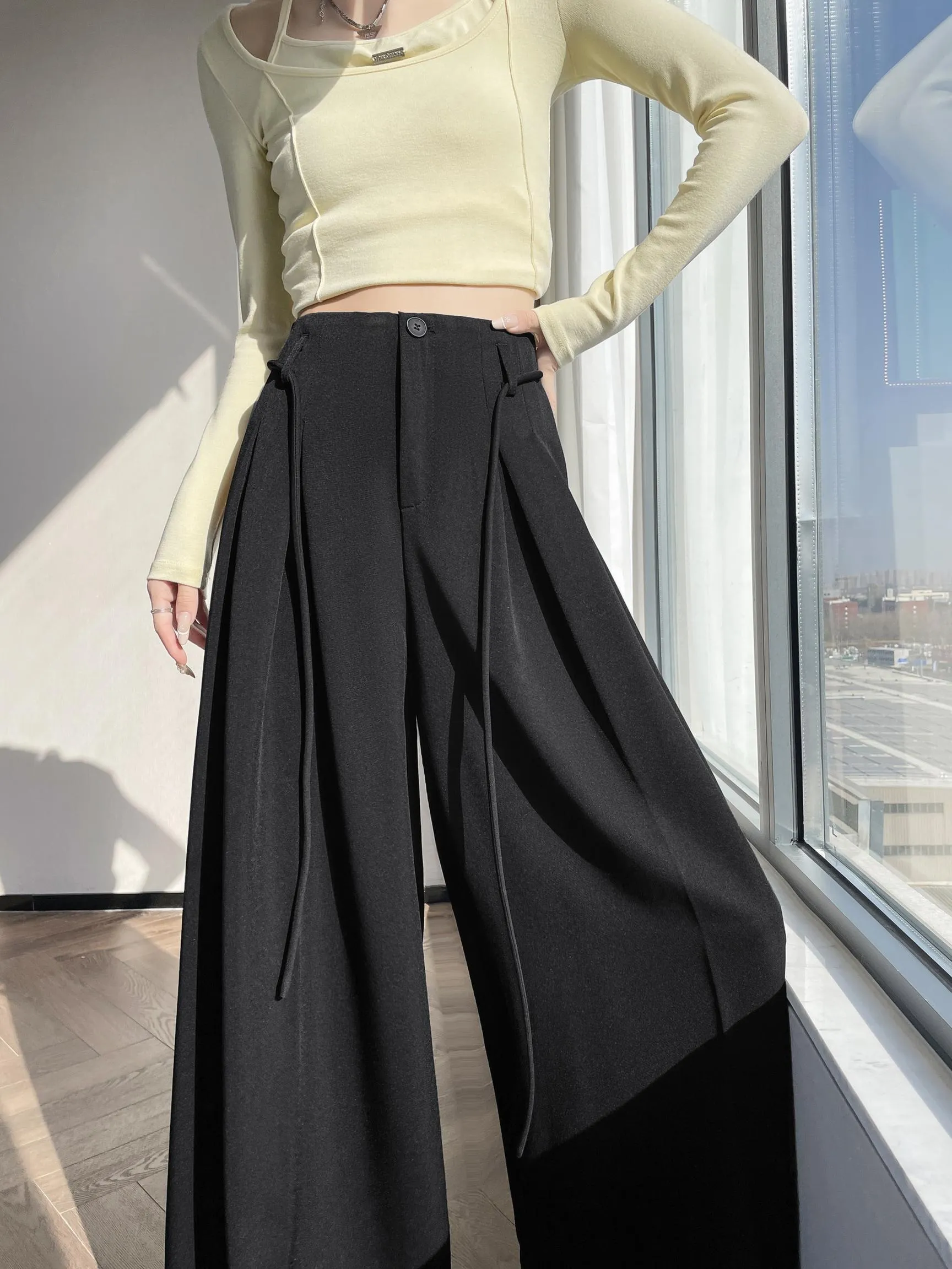 Breathable and Loose Fit Wide Leg Trousers Perfect for Summer