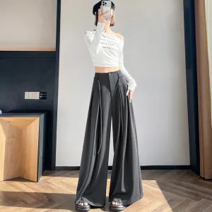 Breathable and Loose Fit Wide Leg Trousers Perfect for Summer