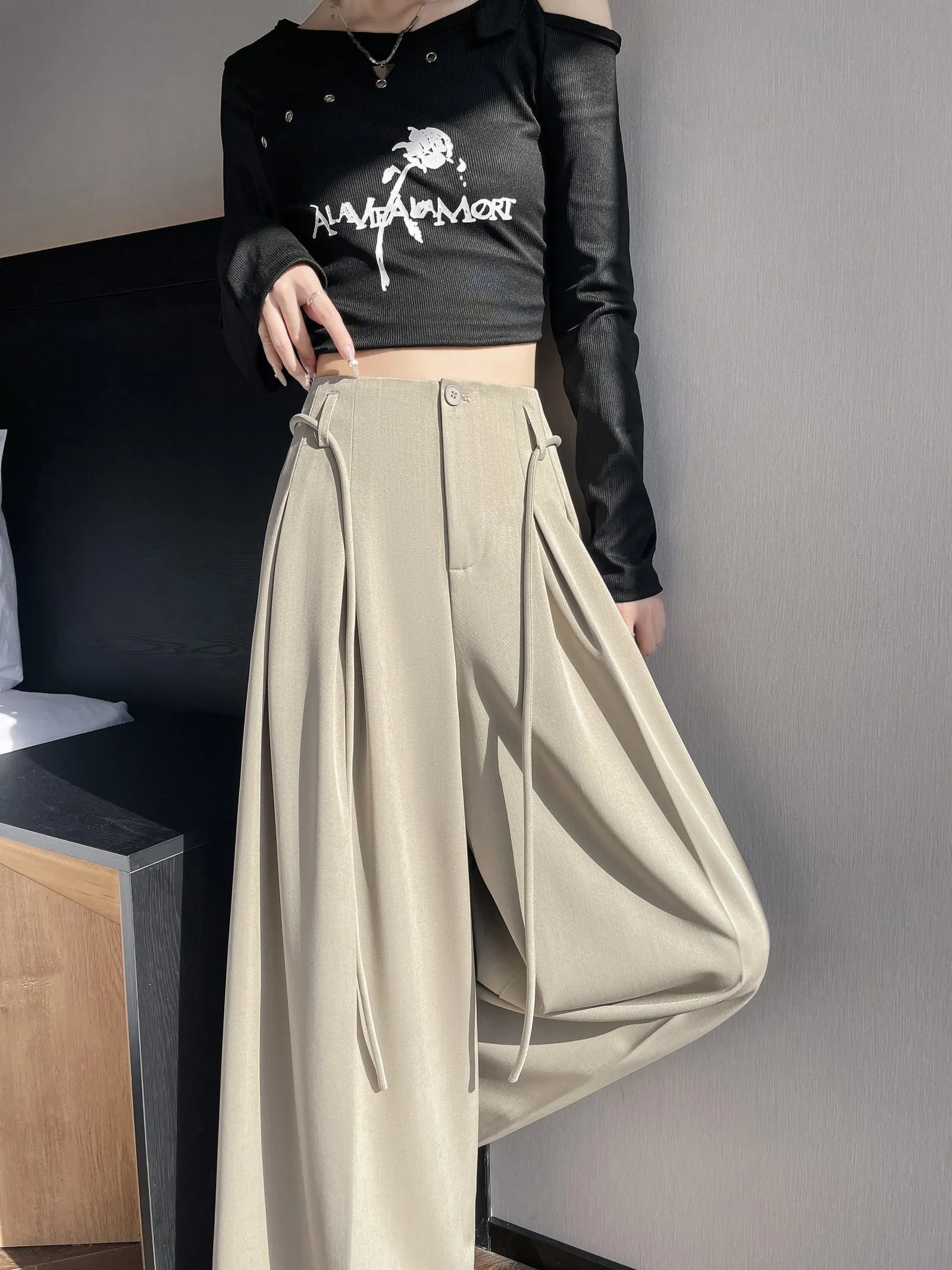 Breathable and Loose Fit Wide Leg Trousers Perfect for Summer