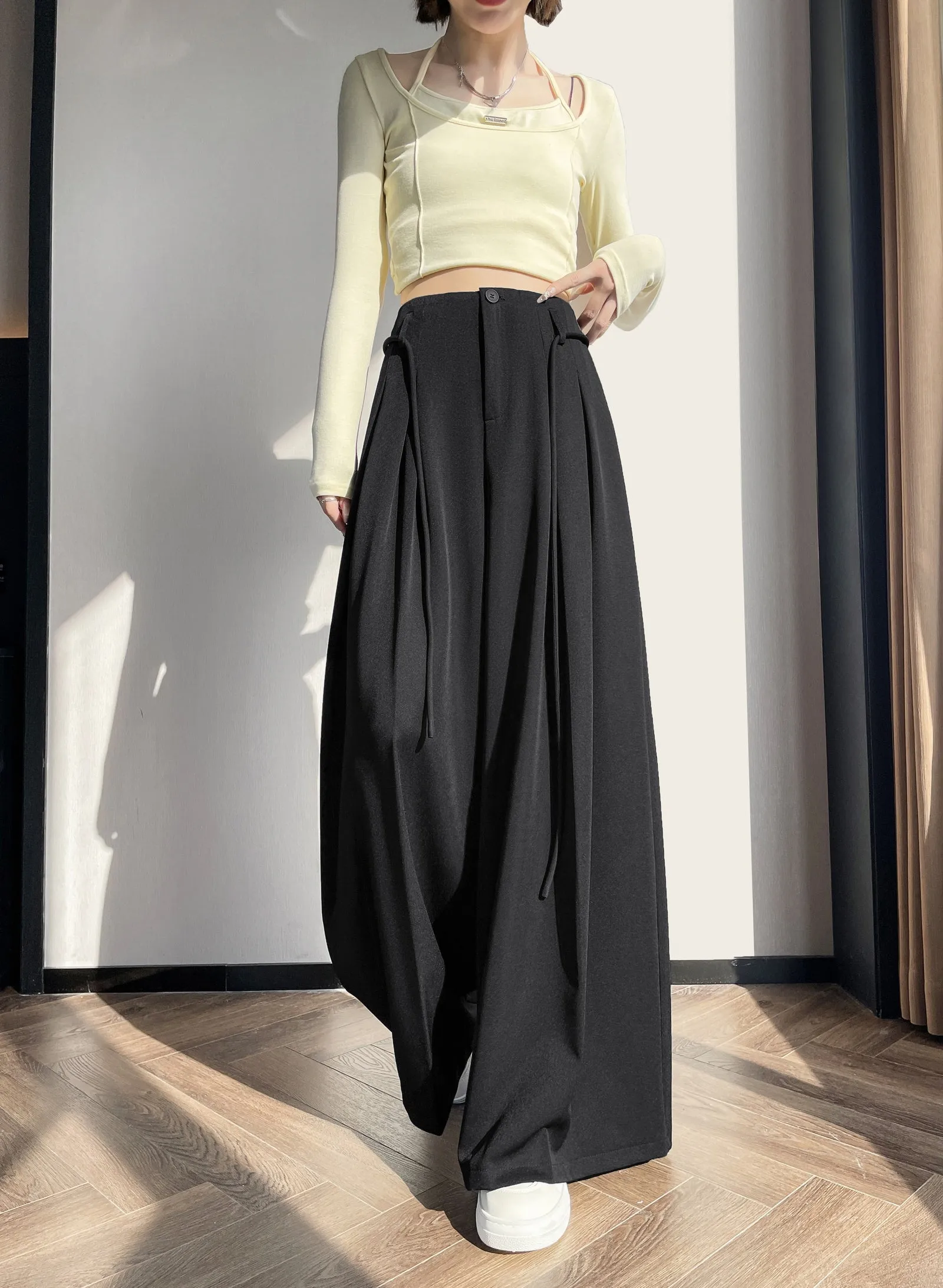 Breathable and Loose Fit Wide Leg Trousers Perfect for Summer