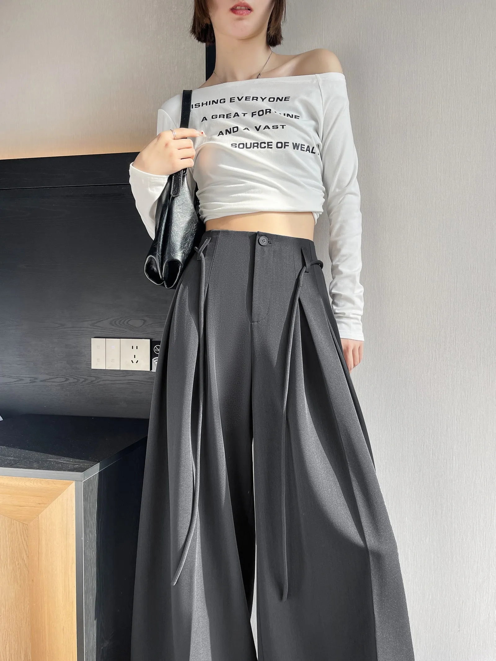 Breathable and Loose Fit Wide Leg Trousers Perfect for Summer