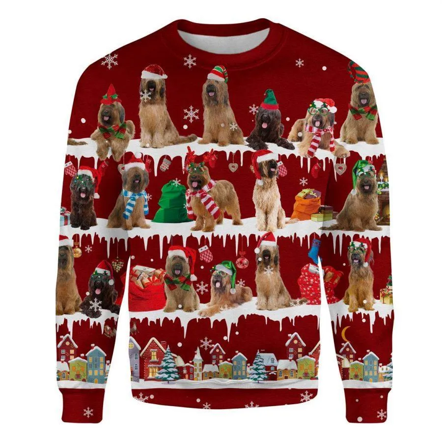 Briard - Snow Christmas - Premium Sweatshirt