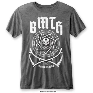 BRING ME THE HORIZON UNISEX T-SHIRT: CROOKED YOUNG (BURNOUT)