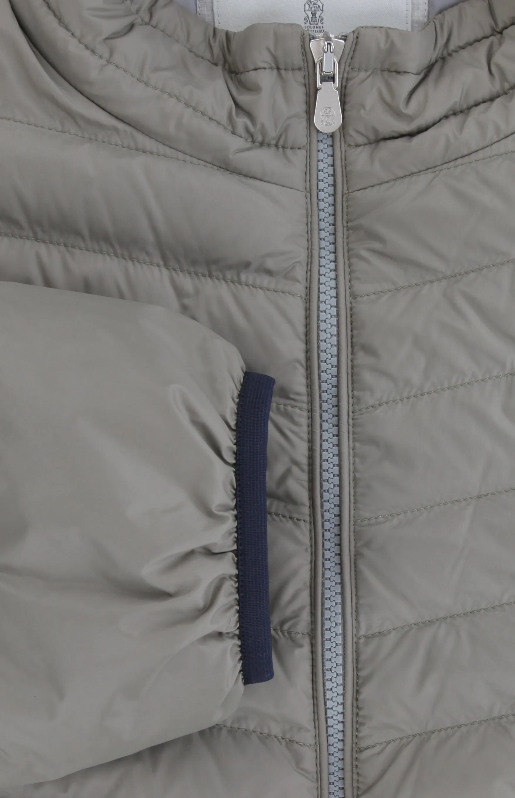 Brunello Cucinelli Olive Green Puffer Jacket