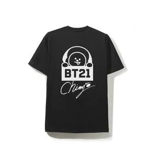 BT21 x AntiSocial Social Club - Chimmy Black Logo Tee