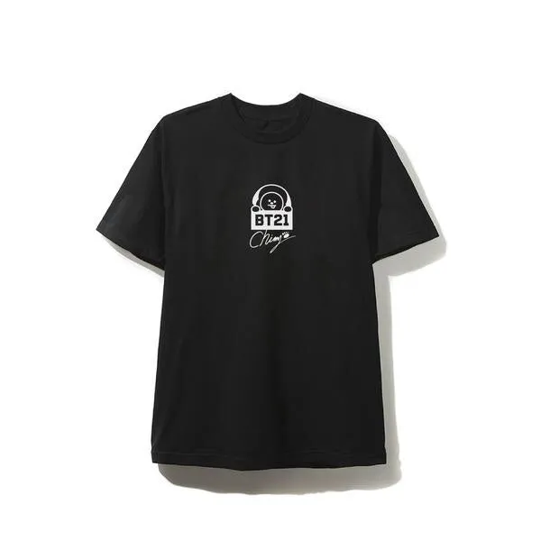 BT21 x AntiSocial Social Club - Chimmy Black Logo Tee
