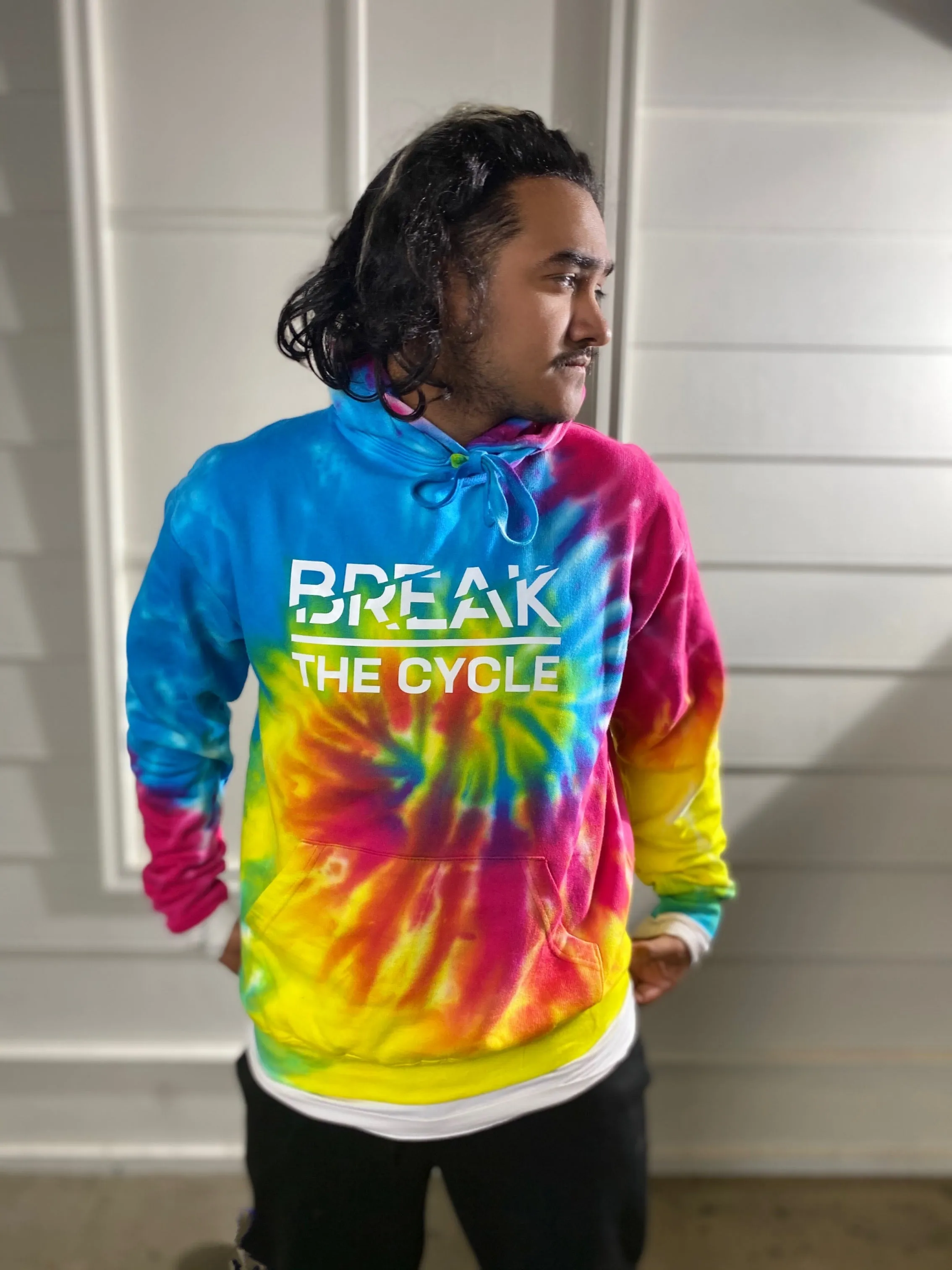BTC Rainbow Tie Dye Hoodie