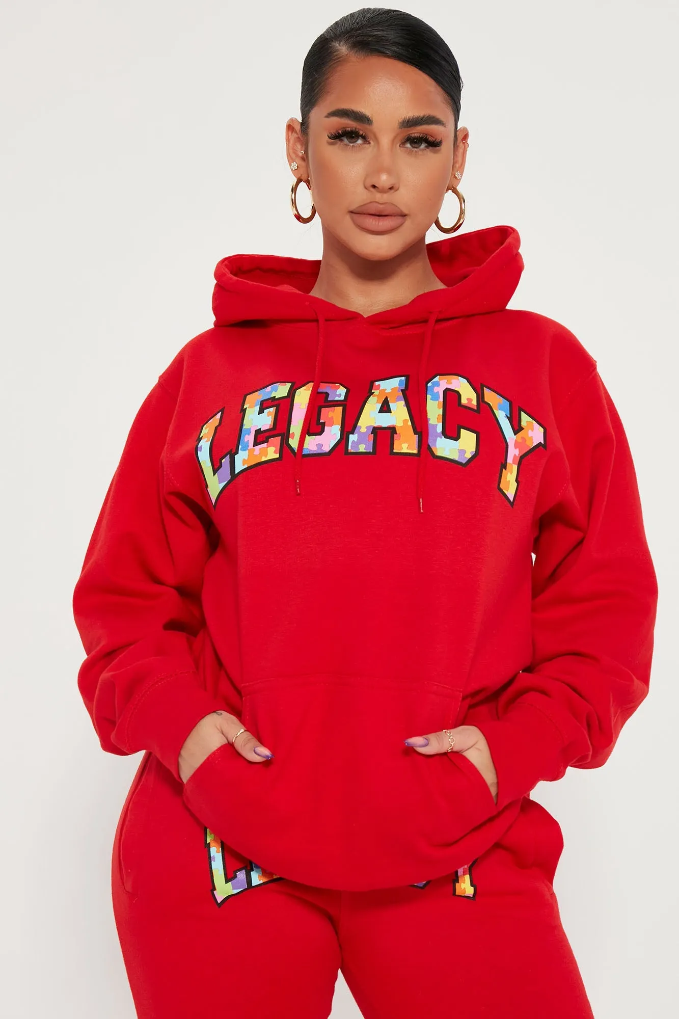 Building My Legacy Hoodie - Red