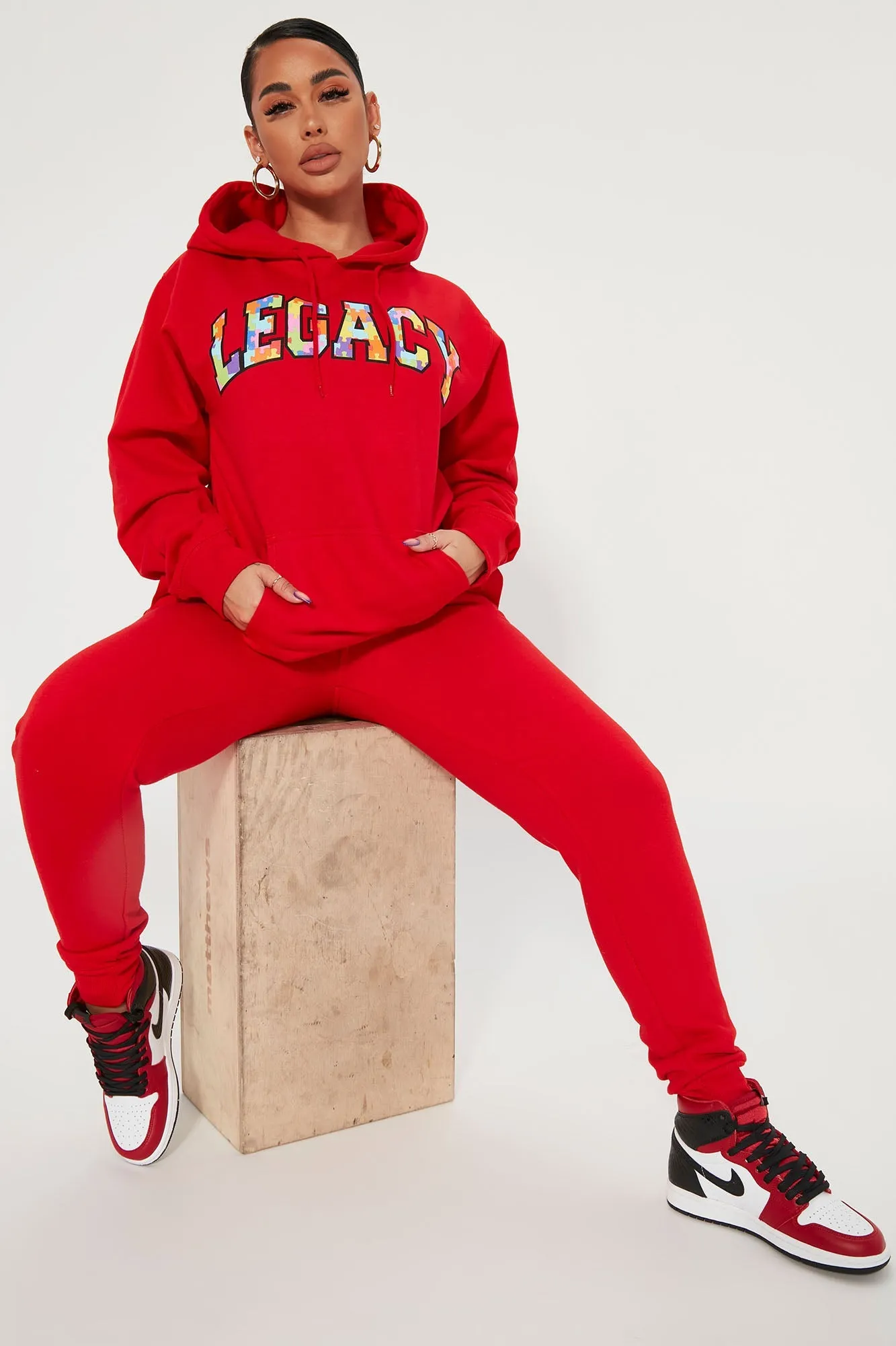 Building My Legacy Hoodie - Red