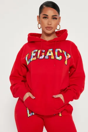 Building My Legacy Hoodie - Red