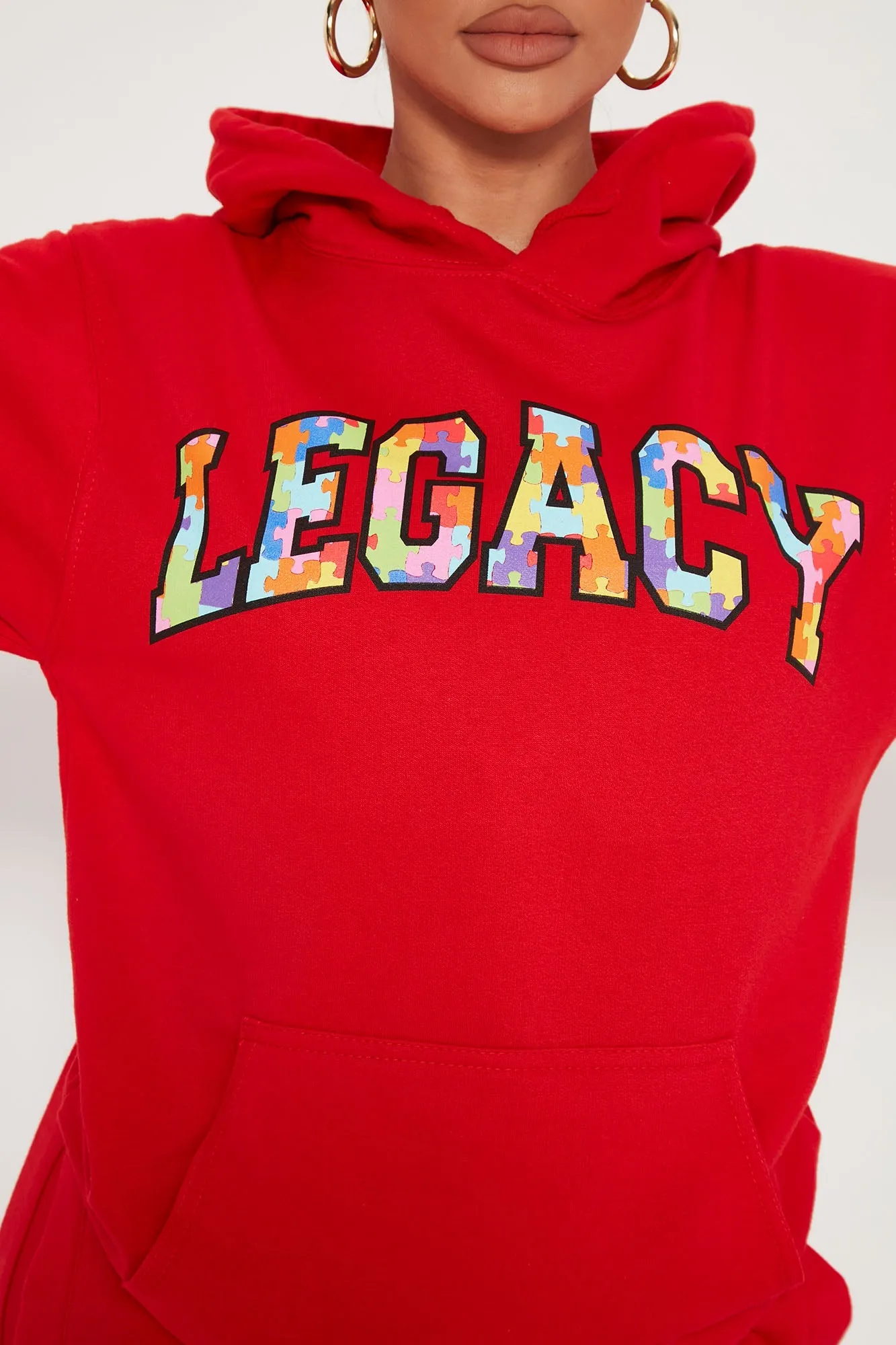 Building My Legacy Hoodie - Red