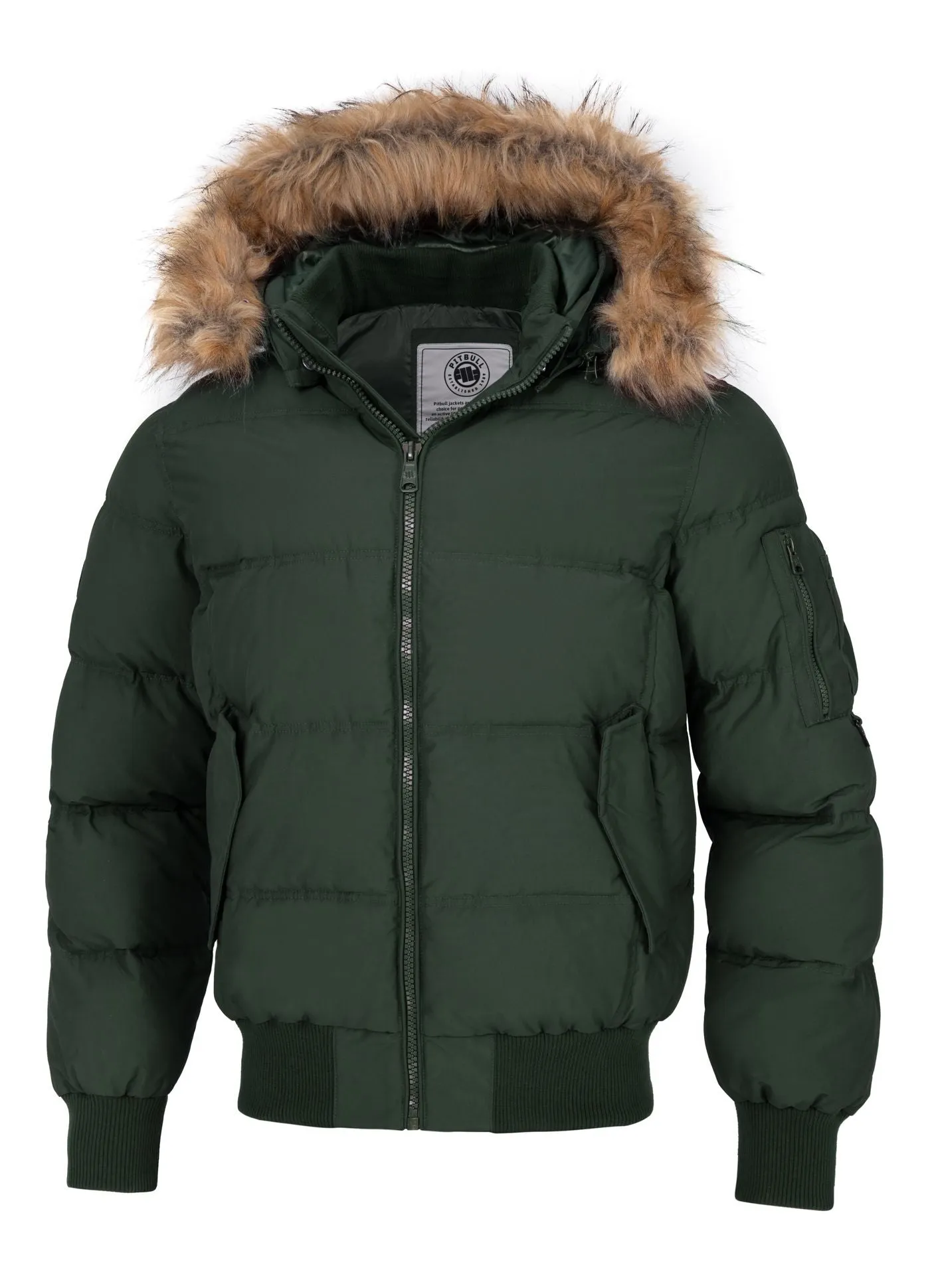 Burnt Hooded Jacket - Dark Olive