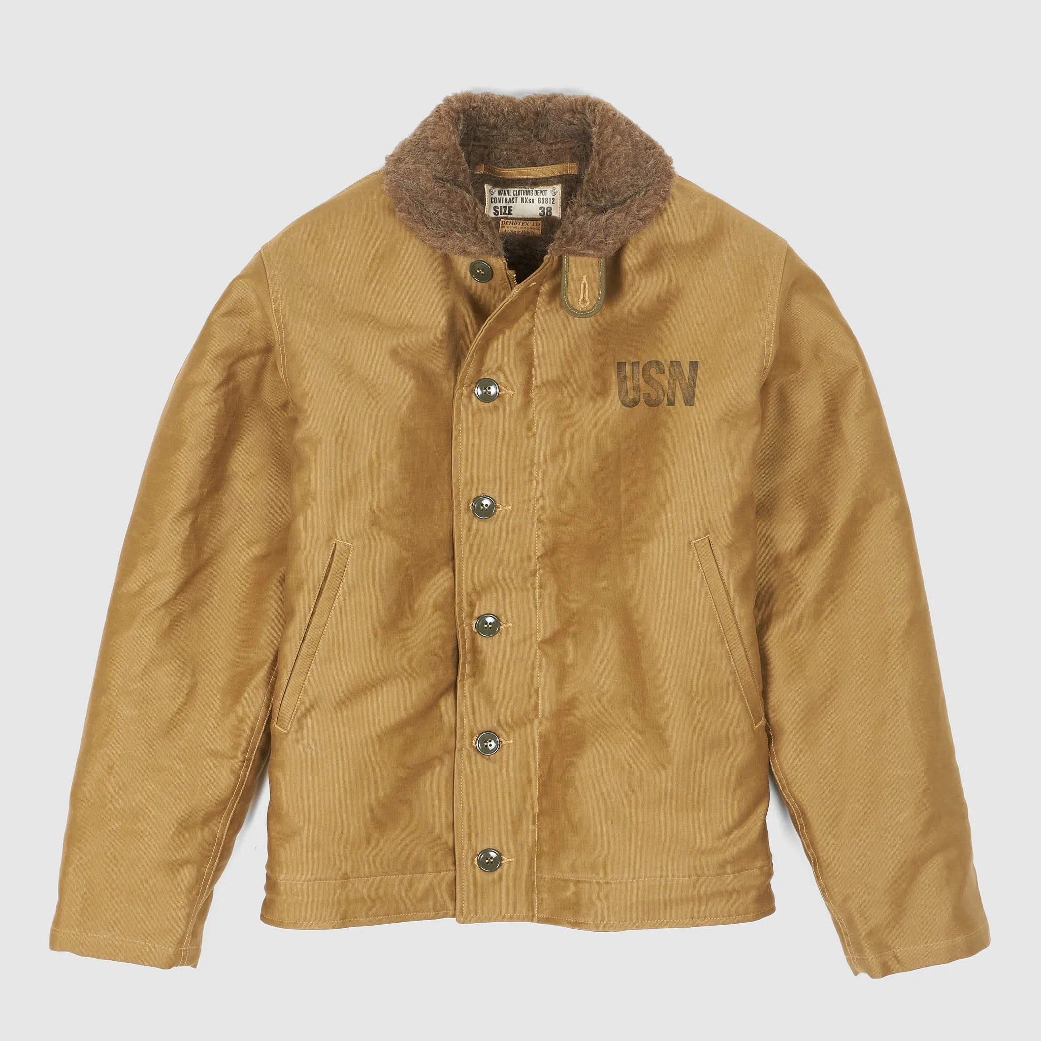 Buzz Rickson's N-1 Jungle Cloth Deck Jacket Demotex