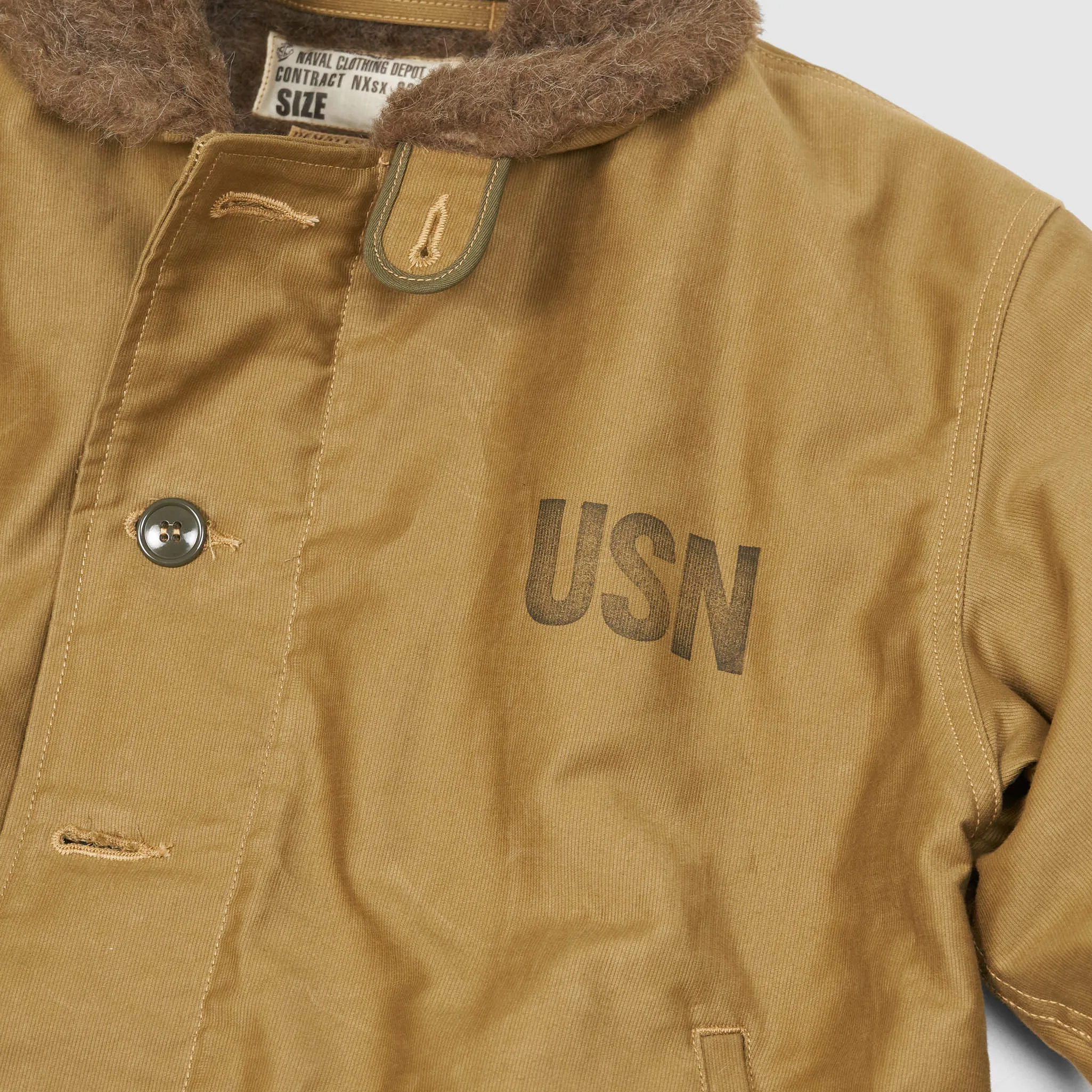 Buzz Rickson's N-1 Jungle Cloth Deck Jacket Demotex