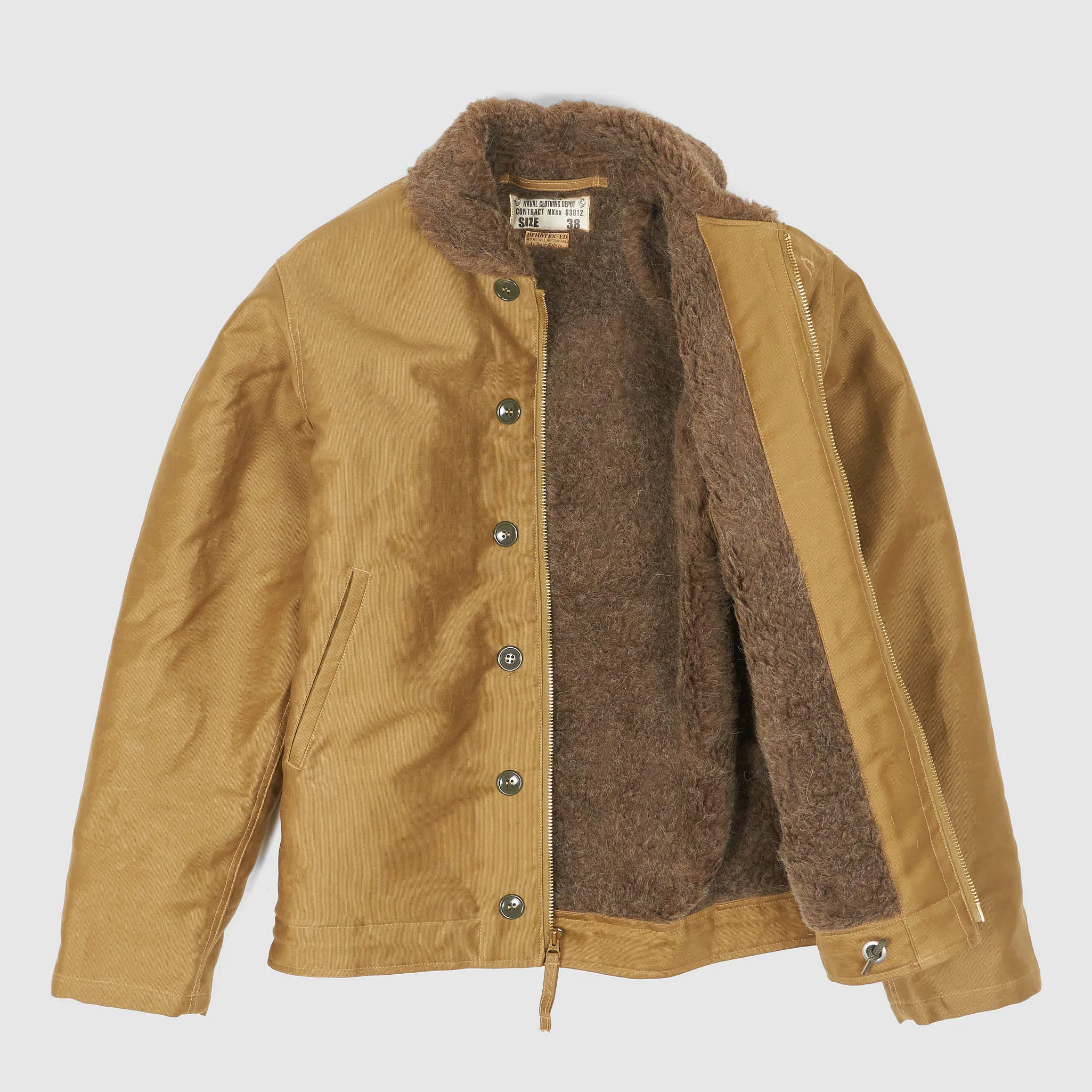 Buzz Rickson's N-1 Jungle Cloth Deck Jacket Demotex