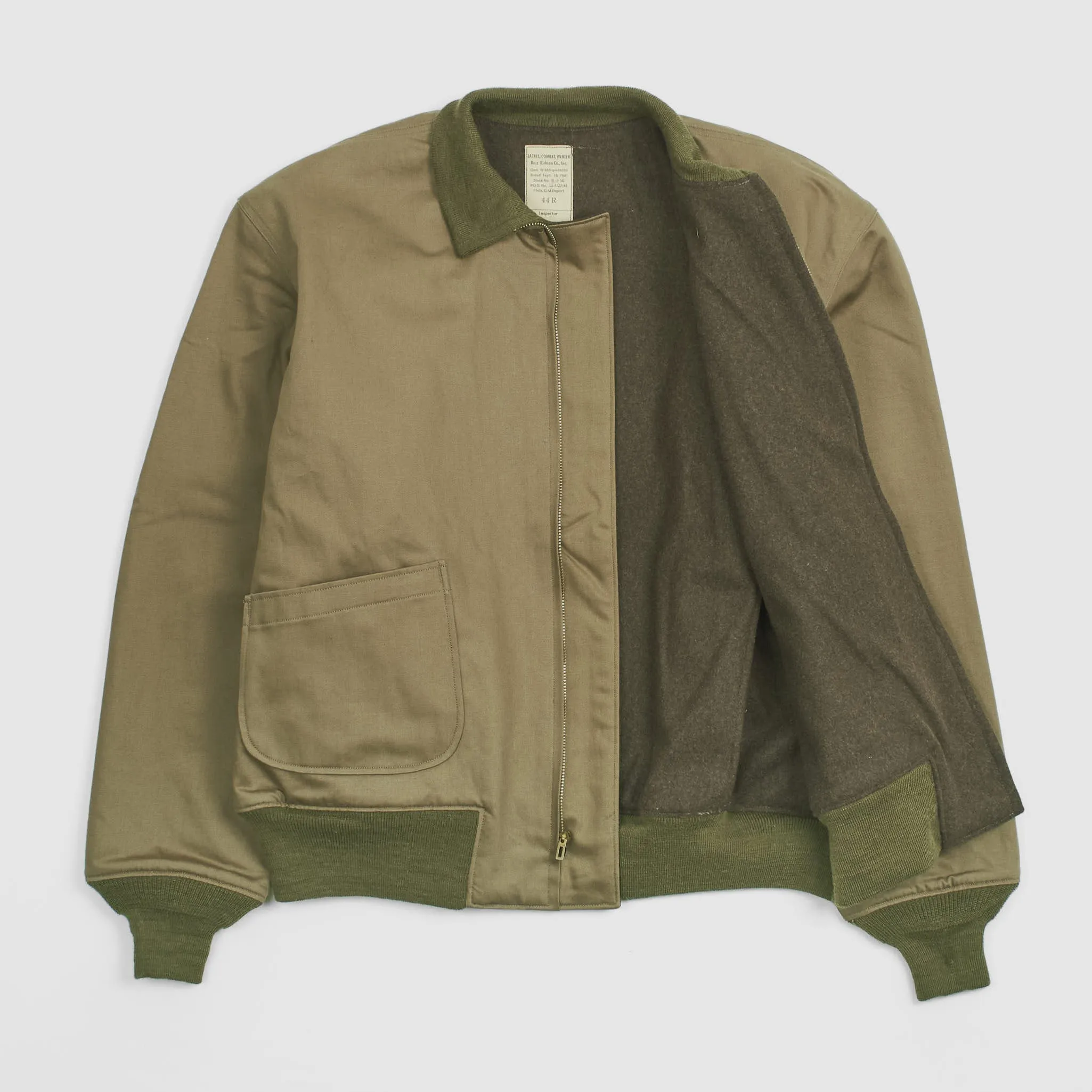 Buzz Rickson's Plain 1941 1st Pattern Tanker Jacket