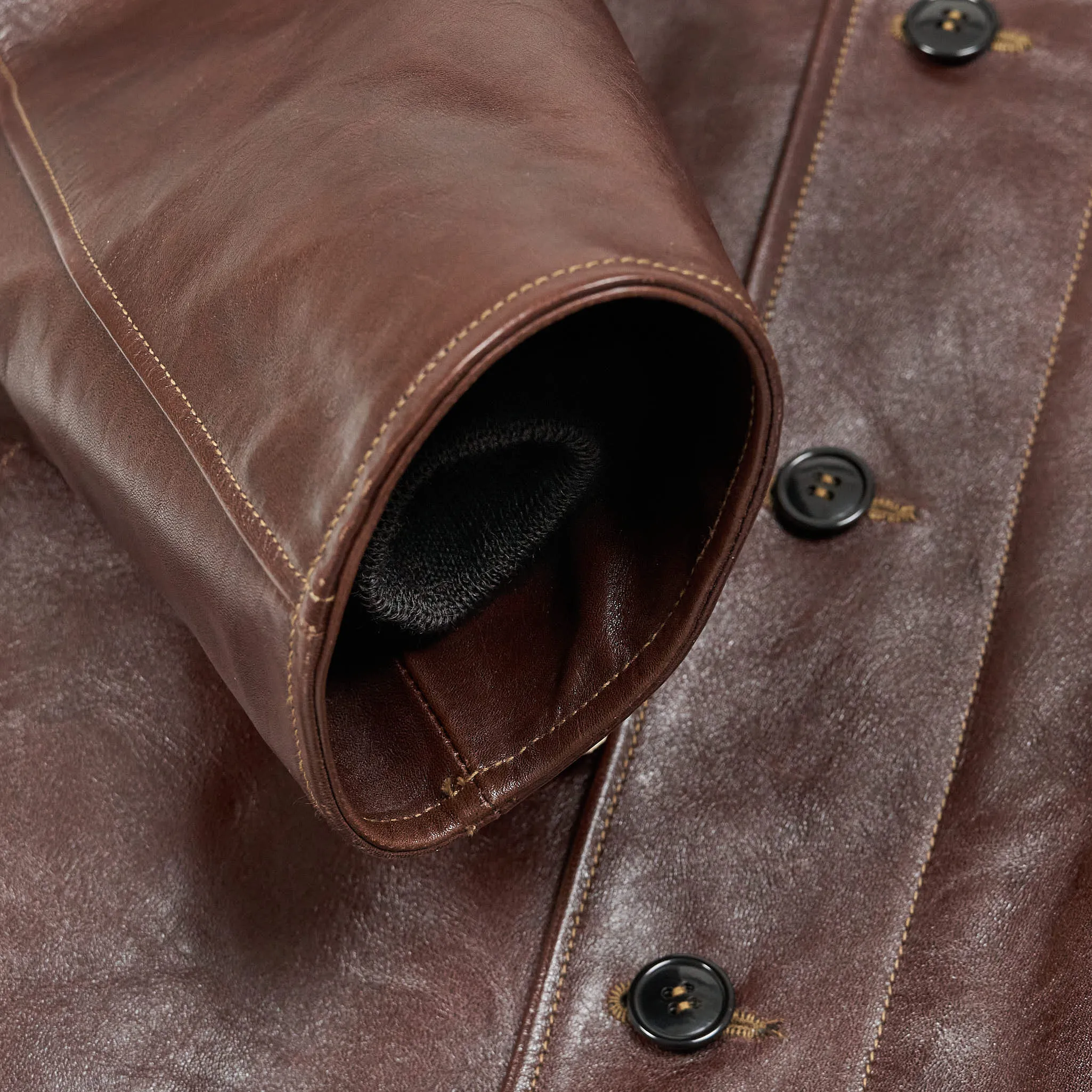 Buzz Rickson's William Gibson N-2 Leather Deck Jacket