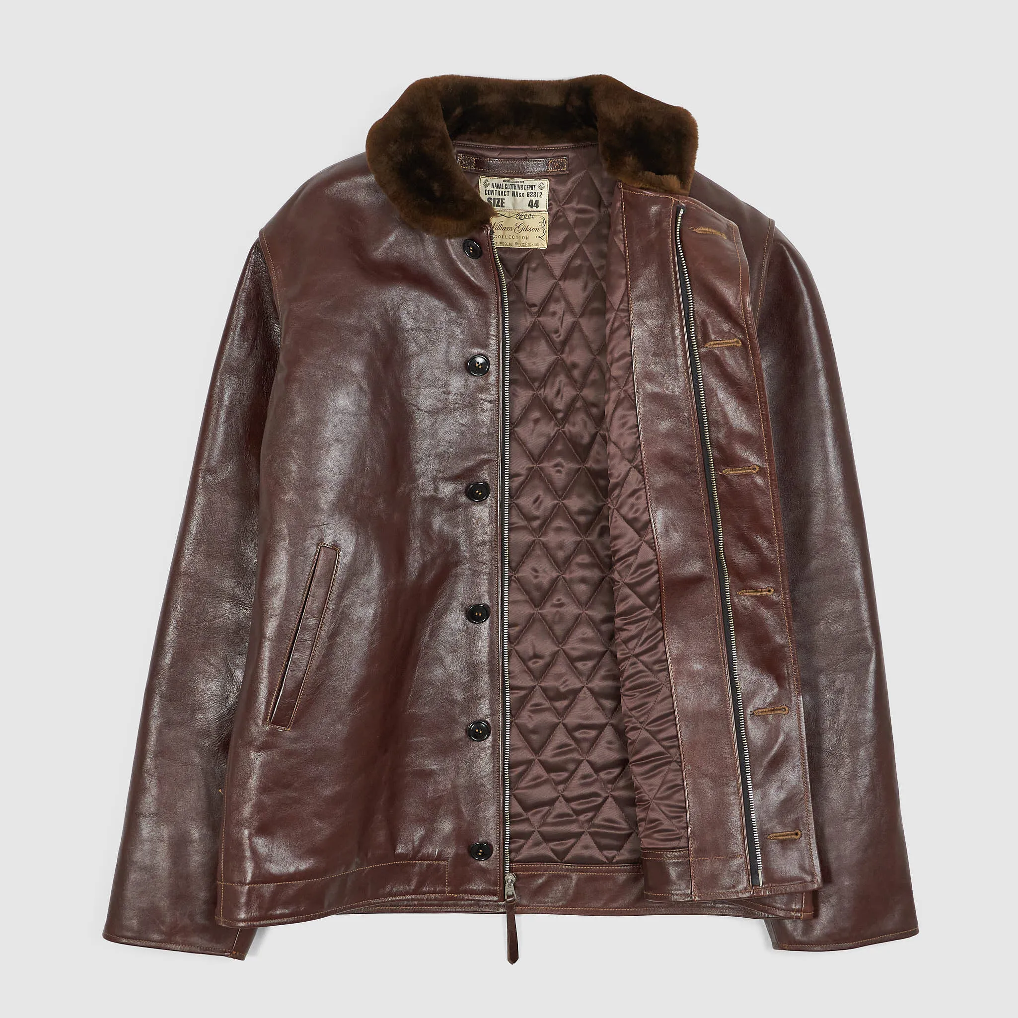 Buzz Rickson's William Gibson N-2 Leather Deck Jacket
