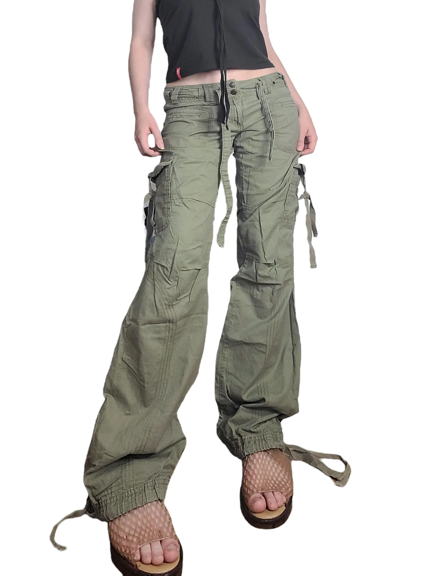 Cargo 90s grunge kaki