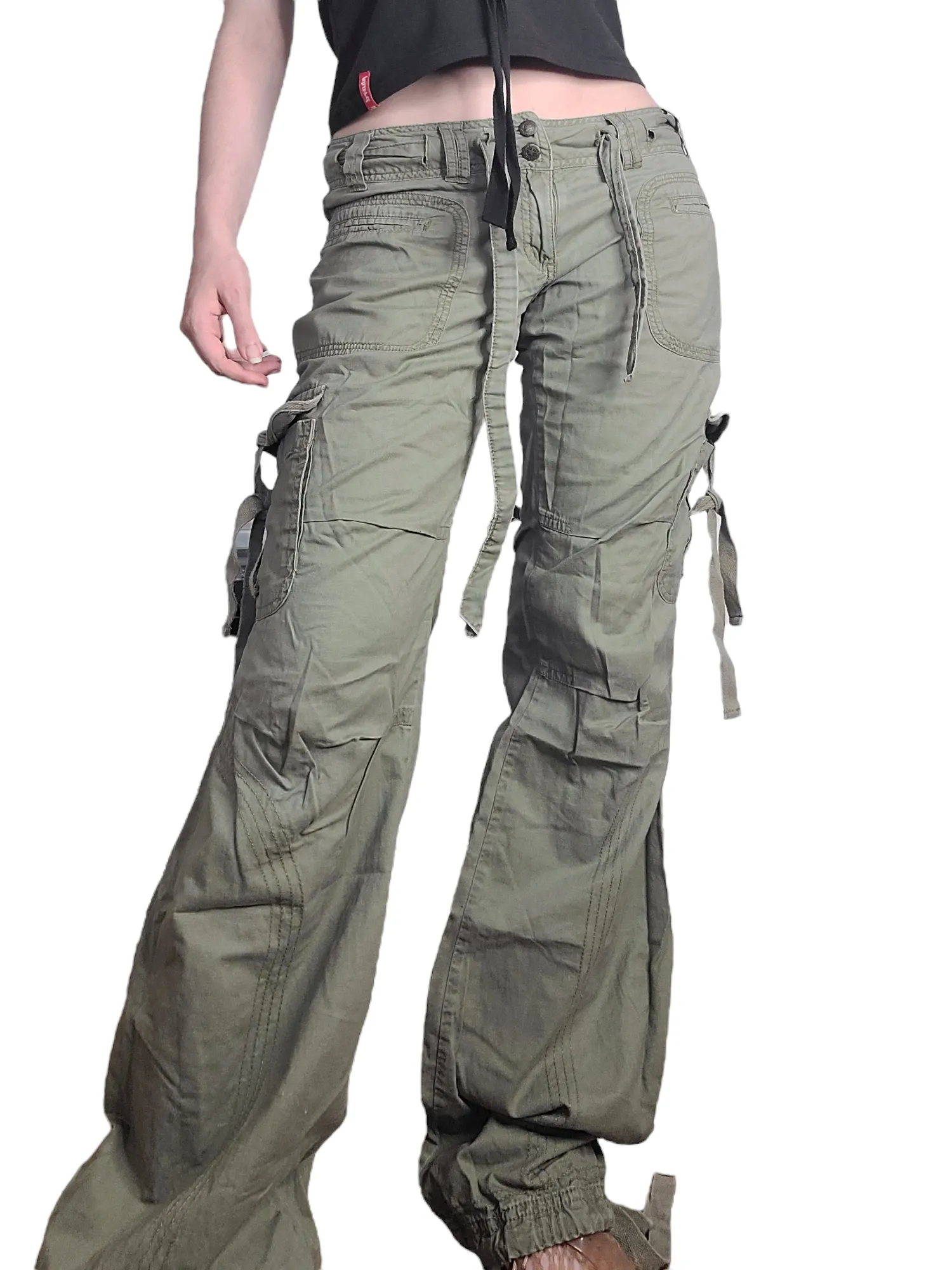 Cargo 90s grunge kaki