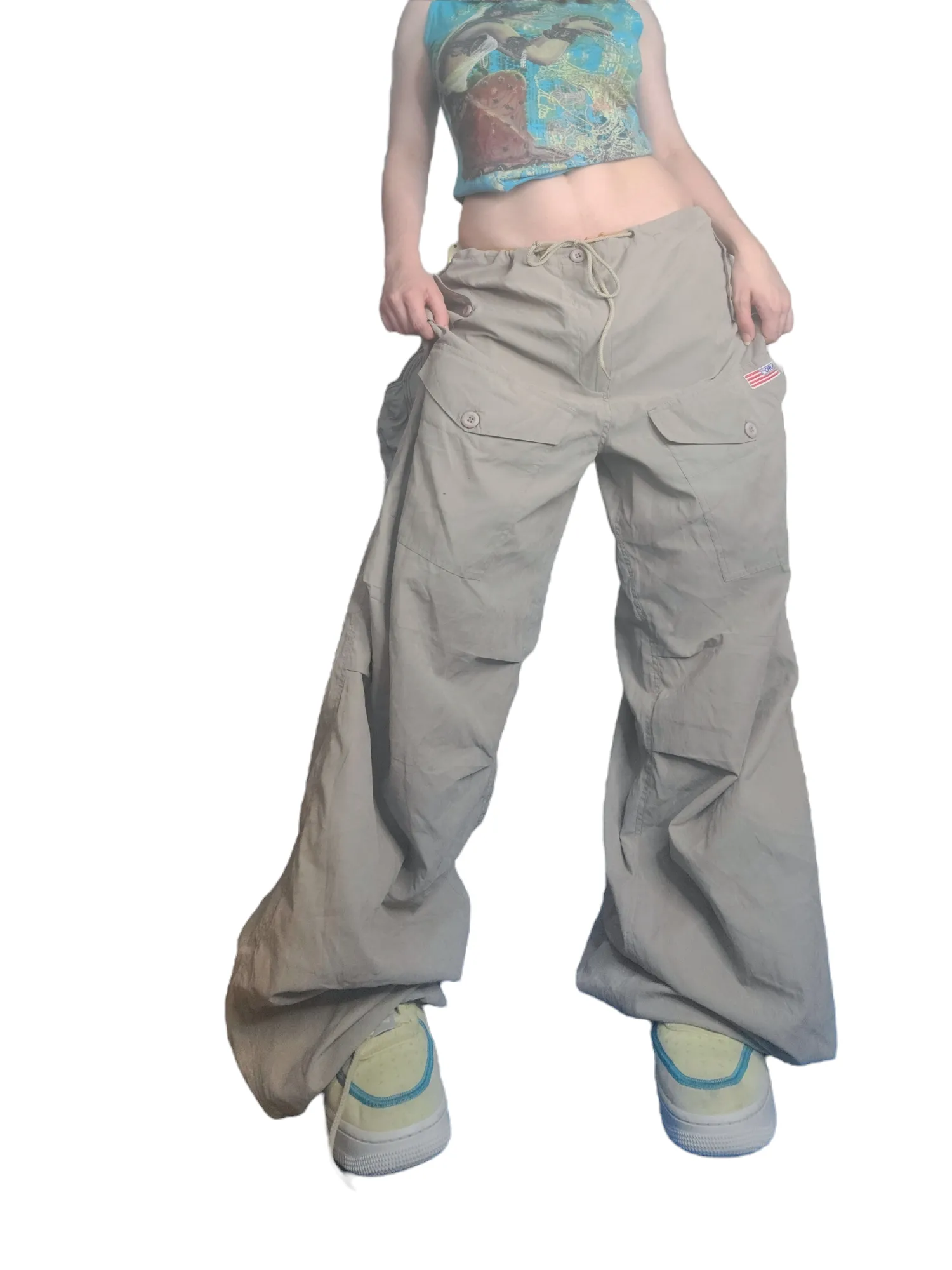 Cargo parachute kaki vintage