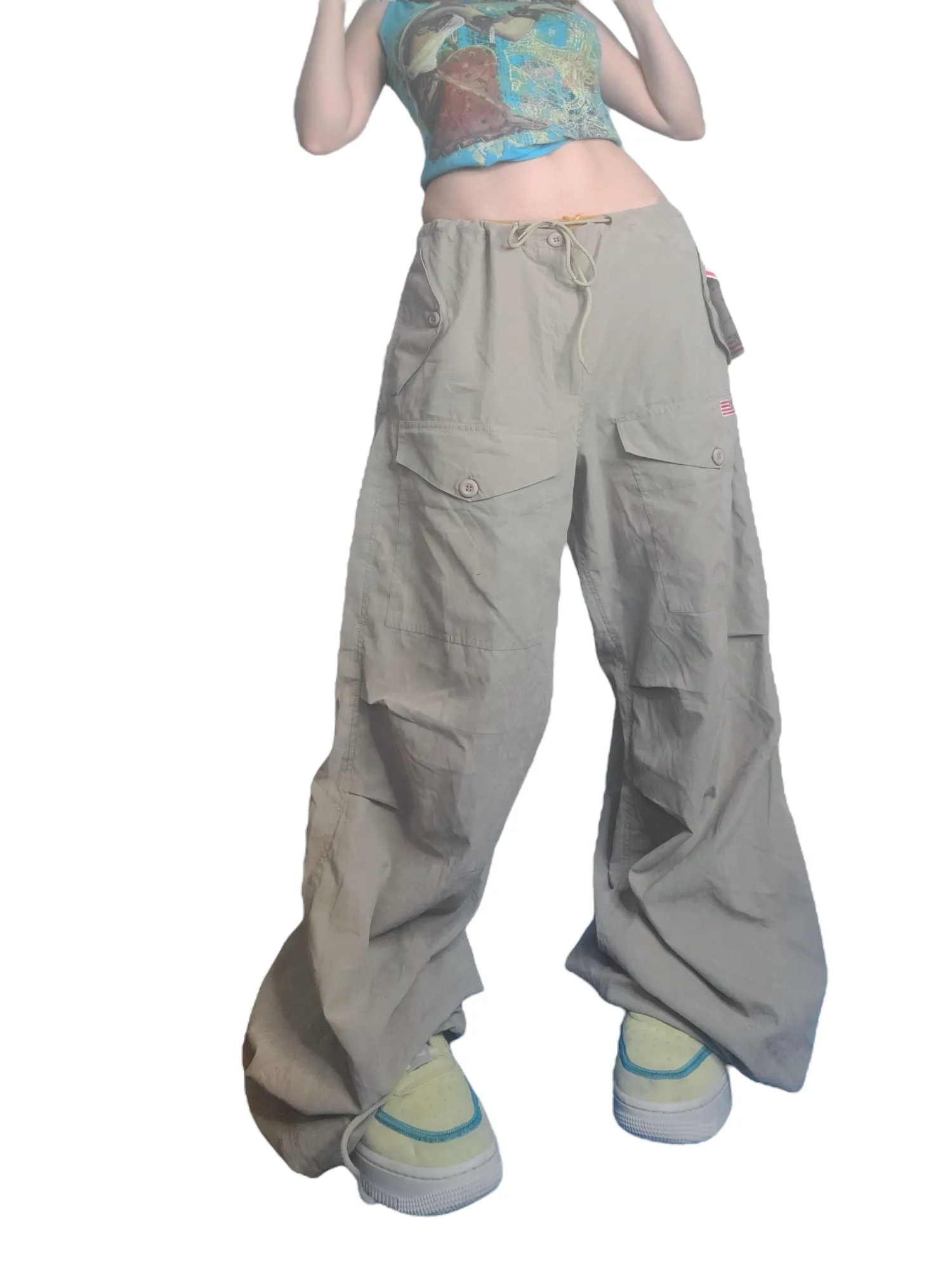 Cargo parachute kaki vintage