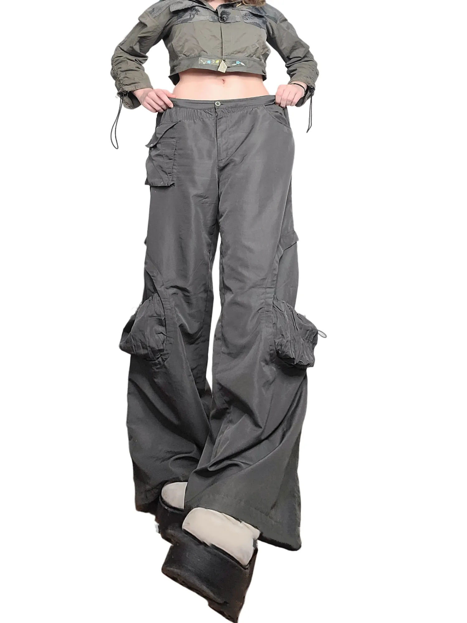 Cargo parachute kaki