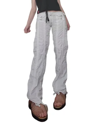 Cargo techwear y2k blanc