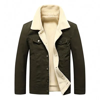 Casual Outwear Fleece Army Military Baseball Coats