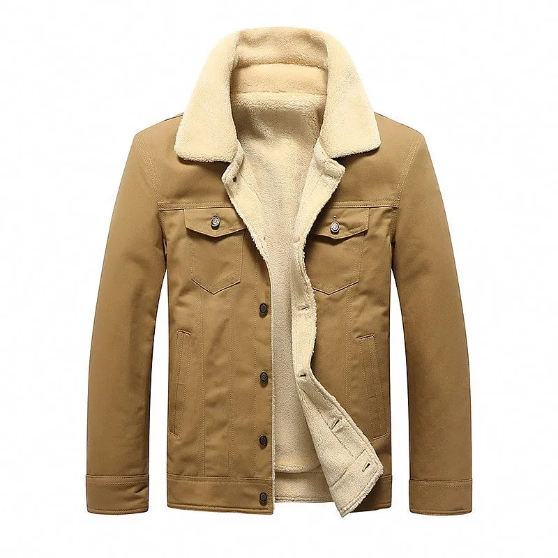 Casual Outwear Fleece Army Military Baseball Coats