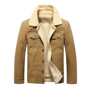 Casual Outwear Fleece Army Military Baseball Coats