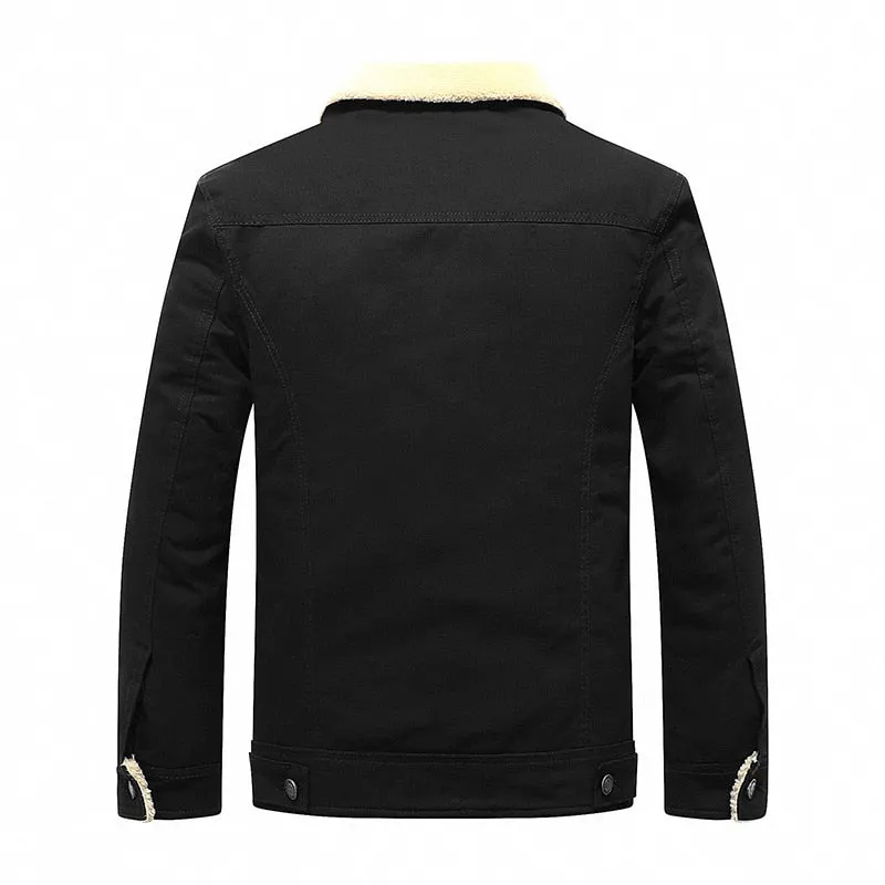 Casual Outwear Fleece Army Military Baseball Coats