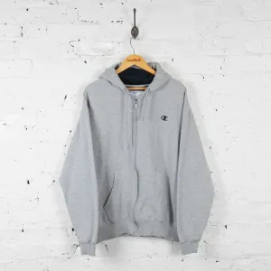 Champion Full Zip Hoodie - Grey - XL
