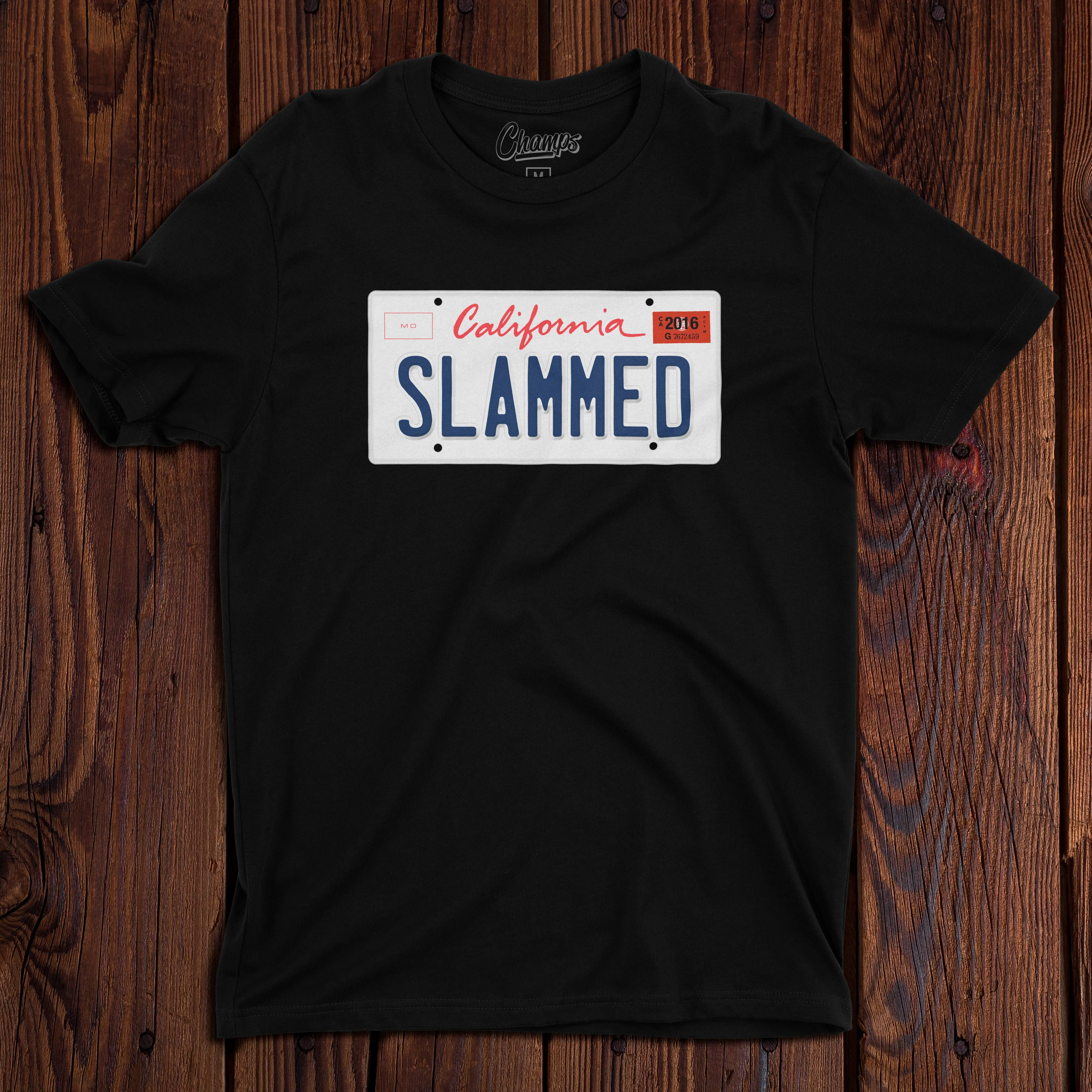 Champ's Speedshop - 94-Current California License Plate T-shirt - Custom!