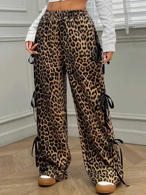 Cheetah Bow Tie Pants