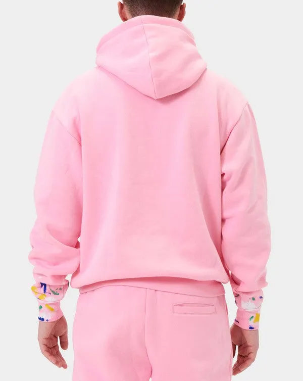 CHENILLE PATCH & HAND PAINT HOODIE